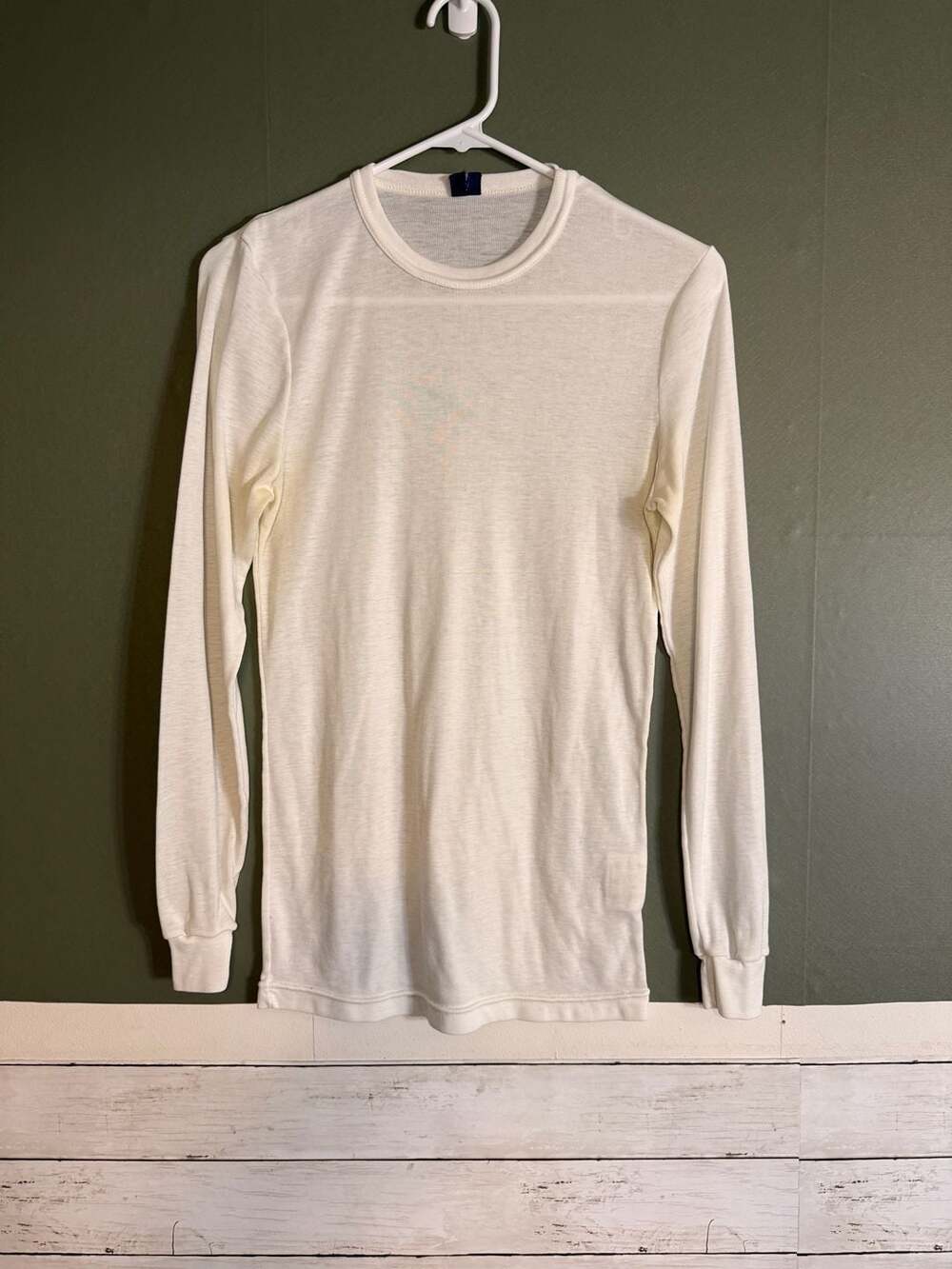 Vintage Patagonia Capilene Base Layer Long Sleeve Shirt Medium White USA